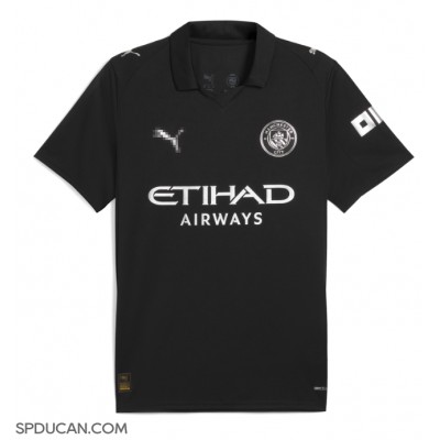 Muški Nogometni Dres Manchester City Jeremy Doku #11 Gostujuci 2025-26 Kratak Rukav Muški Nogometni Dres Manchester City Jeremy Doku #11 Gostujuci 2025-26 Kratak Rukav